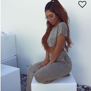 Fashion Nova Netflix and Chill set Khaki